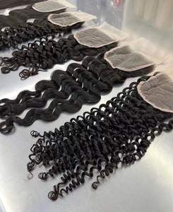 ผมแท้ 100% แบบเรมี่ ไม่ผ่านการแปรรูป จัดเรียงเส้นผมตามธรรมชาติ  แบบ HD 13x4 13x6 4x4  พร้อมเชือกผูกแบบใส  ราคาขายส่ง - Product Image 4