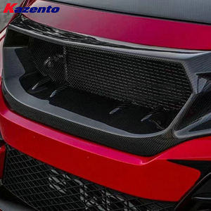 Pour Honda Civic Type R FK8 JS 2017 et modèles suivants, calandre avant en carbone (FC1/FK7 nécessitant une découpe) - Product Image 5