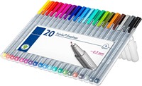 Stylos à pointe fine triangulaires ergonomiques de 0,3 mm en couleurs assorties