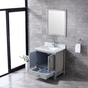 Meuble-lavabo de salle de bain moderne autoportant de 30 pouces, haut de gamme, écologique, avec vasque en céramique, résistant à l'eau, idéal pour hôtels et entrepôts - Product Image 5