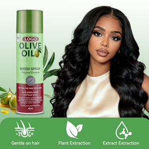 Spray Brillance Nourrissant à l'Huile d'Olive 450ml Marque Blanche Formule Originale pour Cheveux Secs – Brume Coiffante Non Grasse pour Cheveux Brillants - Product Image 4