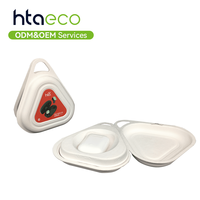 Boîte cadeau de luxe en pulpe de bagasse pressée à froid avec logo personnalisé pour écouteurs Bluetooth haut de gamme – Emballage durable en gros