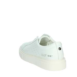 Sneakers Cult pour homme en cuir blanc, chaussures basses décontractées - Product Image 2