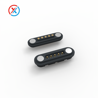 Connecteur d'alimentation magnétique professionnel 2-5 broches en laiton plaqué or à ressort, mâle-femelle, médical, 12V 3A, ODM