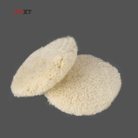 Tampon de polissage en laine double face de 7 pouces (180 mm), tampon de polissage en laine, filetage M14 M16 5/8''-11