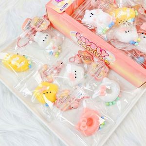 Nouveau style d'usine Mini jouets Taba Mochi Kawaii, sacs cadeaux pour fêtes sur le thème de la nourriture, cadeaux d'anniversaire unisexes, jouets anti-stress Squishies - Product Image 2