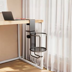 ที่วางแก้วกาแฟโลหะปรับระดับได้ หมุนได้หลายมุม พร้อมที่แขวนหูฟัง - Product Image 1