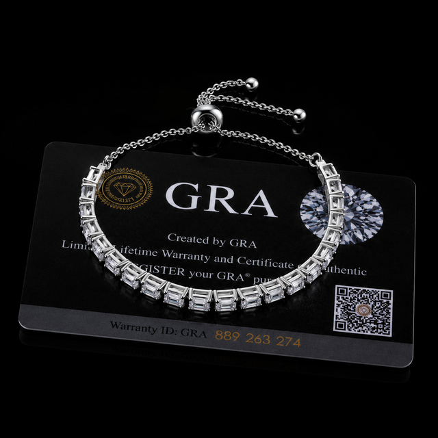 Fashion Jewelry Emerald Cut VVS Moissanite S925 Silver Tennis Bracelet Handmade Bracelet Gold Bracelet Women Jewelry Bracelet