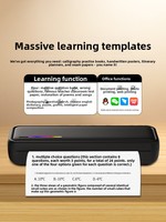 Mini-imprimante thermique portable USB pour papier A4, idéale pour la maison, le bureau et les étudiants, compatible avec batterie rechargeable