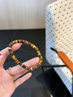Bracelet en cristal naturel Sinyore - Œil de tigre jaune