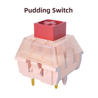 Wholesale Red Bean Pudding Linear Switch Dustproof 45gf High Light Transmittance MX Shaft for Custom Keyboard Bulk Order
