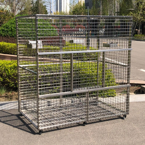 Grande volière LIZE pour oiseaux, <span class=keywords><strong>cage</strong></span> extérieure pour perroquets, cages et abris pour animaux de compagnie en acier inoxydable, fabrication de cages pour animaux. - Product Image 6