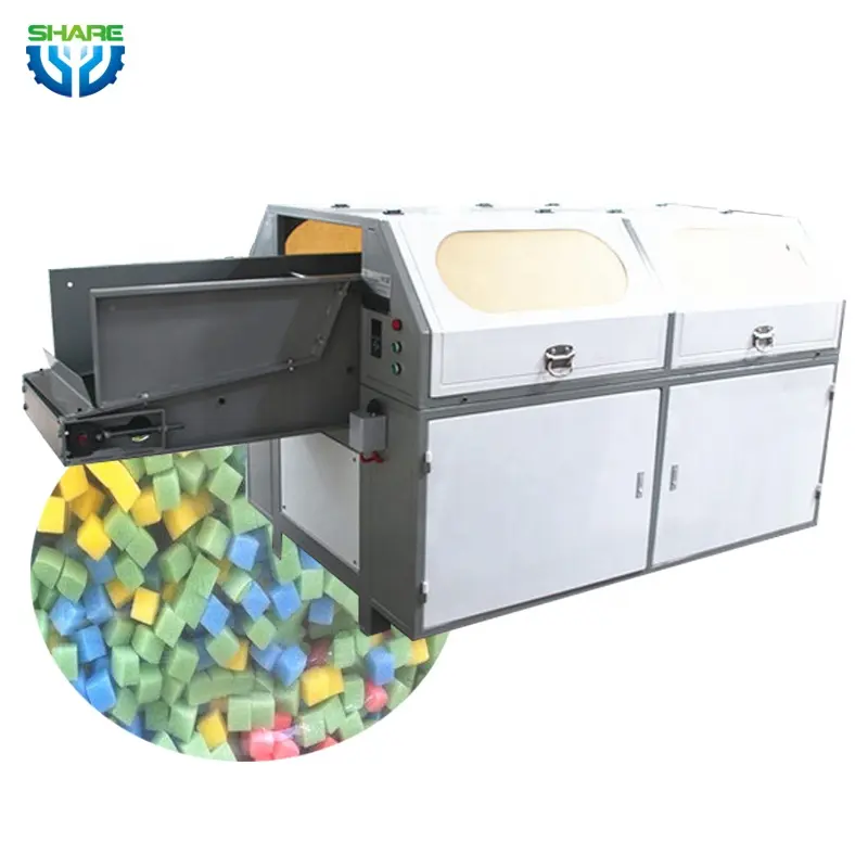 Polystyrene Eps Sponge Foam Cutting Shredding Machine for Sale Latex Foam Shredder Cutter