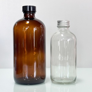 Hot Sale 1000ml 1L 32OZ Glass Bottle for Oil Medical Used Essential Oil Shampoo Bottle Black Screw Cap Dor Skincare - Product Image 5