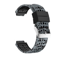 Pour Garmin Forerunner 220 230 235 620 630 735 bracelet en Silicone souple trous ronds respirant Sport Camouflage bracelet de montre