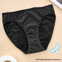 Culotte quotidienne taille 3XL grande taille, coupe haute, 5 couches, unie, à pressions latérales, facile à mettre et à enlever, protection flux abondant, grande capacité
