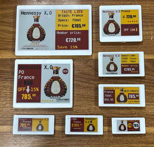 Etiquetas de Precio Digitales Inalámbricas de 2.4Ghz, Nuevos Productos de 1.54-10.2 Pulgadas, 4 Colores, Etiqueta Electrónica para Estantes, Sistema EAS para Minoristas de Lujo - Product Image 1