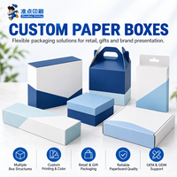 Boîte d'emballage en carton ondulé personnalisée, minimaliste, de qualité supérieure, avec impression quadricolore, pliable, portable et écologique pour l'emballage de bijoux en détail