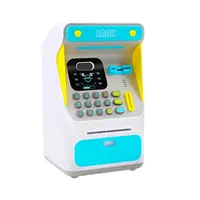 Hucha electrónica de reconocimiento facial de imitación, máquina ATM, caja de efectivo, juguete pequeño, automático, rollo de dinero, ahorro de dinero