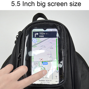 Motoforti Universal 6.8 ''Noir <span class=keywords><strong>Sacoche</strong></span> de Réservoir de Moto Oxford Étanche Magnétique Gas Oil Carburant <span class=keywords><strong>Sacoche</strong></span> avec Grande Fenêtre - Product Image 3