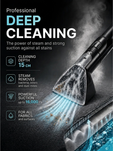Aspiradora Extractora de Vapor Multimodo 4 en 1 para Alfombras, 16000 Pa de Súper Succión, Limpiador de Manchas con <span class=keywords><strong>8</strong></span> Accesorios Versátiles - Product Image 2