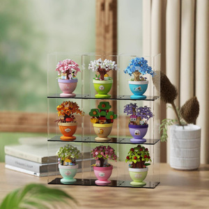 Nuevo juego de bloques de construcción de micropartículas 7453-7461 Forest Spirit Floating Island Series juguetes de decoración educativa para - Product Image 5