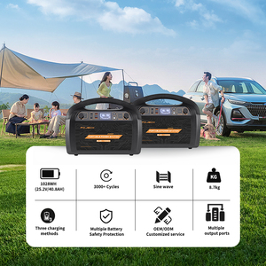 สถานีพลังงานสำรองแบบพกพา 1000W สำหรับการตั้งแคมป์กลางแจ้ง การเดินทาง ครัวเรือน ใช้พลังงานแสงอาทิตย์ MPPT แบตเตอรี่ลิเธียมไอออน สำหรับรถยนต์ พร้อมไฟฉาย - Product Image 5