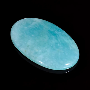 Cabujón de Amazonita Azul-Verde Natural de Alta Calidad, Corte Ovalado Pulido, Gema Semipreciosa Curativa, Piedras Preciosas Sueltas para Joyería - Product Image 3