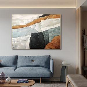 Lớn Trừu Tượng 3D Kết Cấu Vải Sơn Trang Trí Nội Thất Tường Dầu Dựa Cho Phòng Khách Tường Nghệ Thuật - Product Image 2