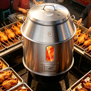 Horno de <span class=keywords><strong>Asado</strong></span> Comercial de Gran Capacidad para Exteriores, para Gansos y Lechones, Fácil de Limpiar, de Acero Inoxidable - Product Image 4