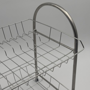 Nuevo estante para platos de 2 niveles con soporte para utensilios y escurridor de platos para mostrador de cocina, almacenamiento Doble - Product Image 5