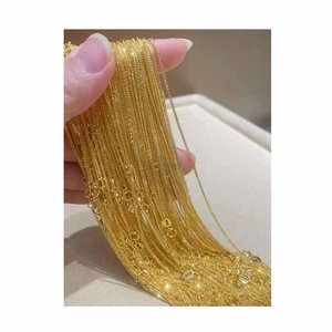 <span class=keywords><strong>Collier</strong></span> en or tendance, <span class=keywords><strong>collier</strong></span> épais, longue chaîne plaquée or, colliers en chaîne dorée - Product Image 6