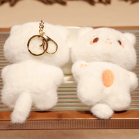 Porte-clés en peluche de chat d'anime en coton PP écologique fait sur mesure 5cm/10cm Poupée réconfortante