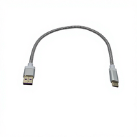 COMTON Personnalisé 1m 2m 5A USB vers Type C Chargeur de téléphone portable Charge rapide Blanc Données USB AVEC Câbles en maille PET/NYLON