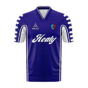 HEALY Fabricant de t-shirts en polyester Dry Fit à sublimation, t-shirts de football personnalisés à col en V pour hommes - Product Image 1
