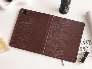 เคสหนัง PU ลายจระเข้สีน้ำตาลแบบพับได้ พร้อมช่องใส่ดินสอ สำหรับ <span class=keywords><strong>iPad</strong></span> 11 A16 10.9 Air 11 <span class=keywords><strong>Pro</strong></span> 11 12.9 13 Mini - Product Image 2