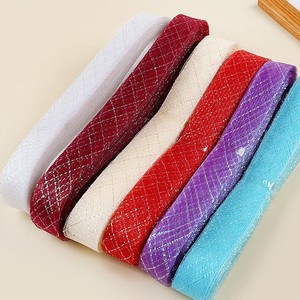 Xuyên biên giới cung cấp trực tiếp đàn hồi <span class=keywords><strong>2</strong></span>-3cm đầy màu sắc xương cá lưới vành đai tự làm mũ nón phụ kiện trang trí vật liệu vải - Product Image 1