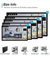 Panel PC Táctil Industrial de 43 Pulgadas Full HD con Montaje en Pared para Sala de Conferencias, IP65, Todo en Uno, Android RK3399, en Stock