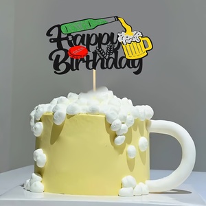 Adorno <span class=keywords><strong>para</strong></span> <span class=keywords><strong>Pastel</strong></span> <span class=keywords><strong>de</strong></span> Cumpleaños <span class=keywords><strong>de</strong></span> Cerveza, <span class=keywords><strong>Decoración</strong></span> <span class=keywords><strong>para</strong></span> Fiesta <span class=keywords><strong>de</strong></span> Cerveza <span class=keywords><strong>para</strong></span> Hombres - Product Image 3