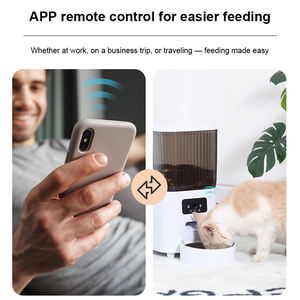 เครื่องให้อาหารแมวอัตโนมัติพร้อมกล้อง5L สัตว์เลี้ยงแบบคู่เครื่องให้อาหารแอปอัจฉริยะพร้อมการควบคุมด้วยแอปสำหรับการให้อาหารระยะไกล - Product Image 4