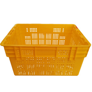 Kang Sheng Plastic Crate 600x400x310mm Mesh <b>Stackable</b> Turnover <b>Basket</b> For Logistic Storage - Product Image 1