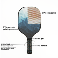 Meilleures ventes - Ensemble de raquettes de pickleball de haute qualité, en fibre de verre, avec noyau en nid d'abeille, légères et durables