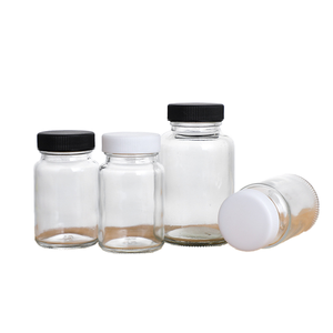 Bouteilles à shot en verre transparent de 4 oz avec couvercles, 120 ml, réutilisables, pour jus, tequila, brandy et shots bien-être - Product Image 1