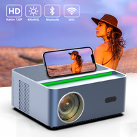 Projecteur portable Transjee de qualité supérieure A45, résolution native 1080P, 400 ANSI, Android 9.0, double WiFi 5G, projecteur intelligent