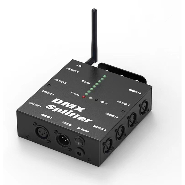 Dmx Lighting Console Stage Light Dmx Controller 2.4Ghz Wireless DMX512 Splitter 8CH Signal Amplifier