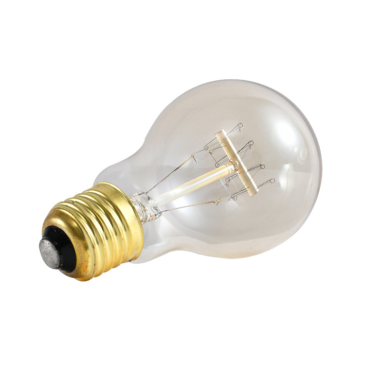Yifeng Edison Retro Tungsten Filament Bulb A19 Nipple - Industrial Style Antique Bubble Lamp