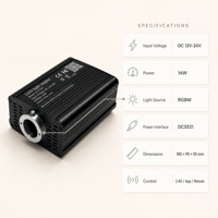 Plafonniers à fibres optiques LED RGBW 16W 12V personnalisés en gros avec panneaux étoiles scintillantes, contrôle par télécommande et application, capteur sonore