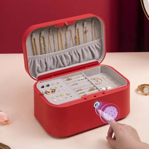 Biểu Tượng Tùy Chỉnh Độ Bóng Cao Phun Vân Tay Mở Khóa Đồ Trang Sức Trường Hợp Tổ Chức Hộp Đa Chức Năng Nhựa Hình Chữ Nhật Sơn Mài Kỹ Thuật - Product Image 1