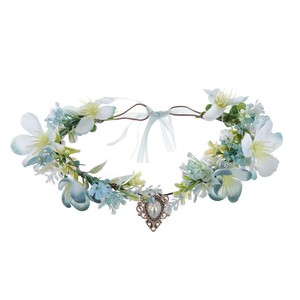Guirlande de <span class=keywords><strong>fleurs</strong></span> artificielles tendance, serre-tête floral <span class=keywords><strong>pour</strong></span> mariée coréenne, accessoires de coiffure <span class=keywords><strong>pour</strong></span> mariage et bal de promo - Product Image 6