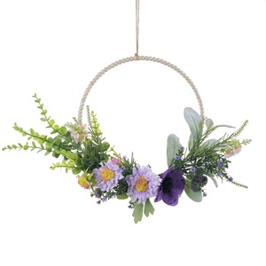 Guirlande de fleurs artificielles CallaFloral, tissu tissé en plastique mélangé, décoration murale moderne, décoration de mariage et de la maison - Product Image 5